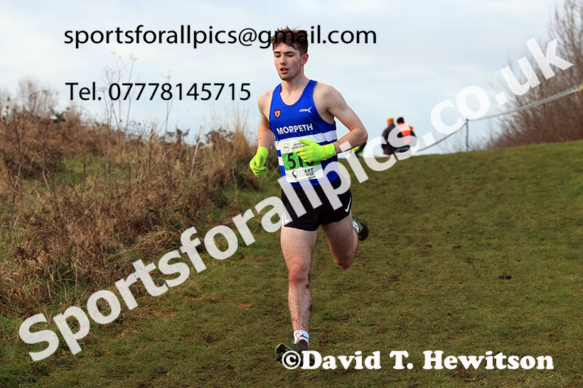 Mens under-20s 2024 NECAA Cross Country Champs., Temple Park, South Shields. Photo: David T. Hewitson/Sports for All Pics